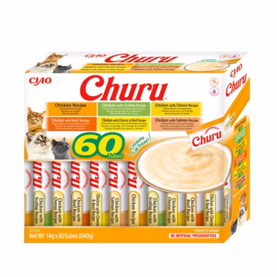 Kassimaius INABA Churu Variety Box Chicken, pasta, 60 × 14 g