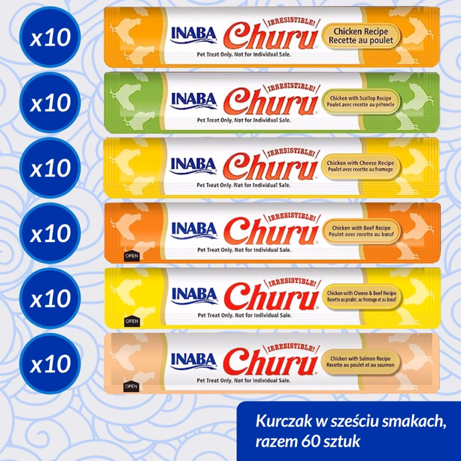 Kassimaius INABA Churu Variety Box Chicken, pasta, 60 × 14 g - 5