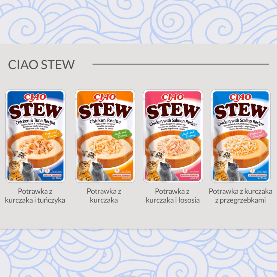 Kassimaius INABA Ciao Stew kana ja lõhega, 40 g - 2