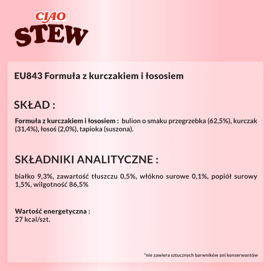 Kassimaius INABA Ciao Stew kana ja lõhega, 40 g - 3
