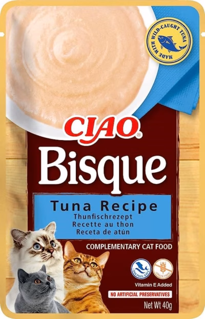 Kassi maius INABA Ciao Bisque Tuna, vedel tuunikalapüree, 40 g