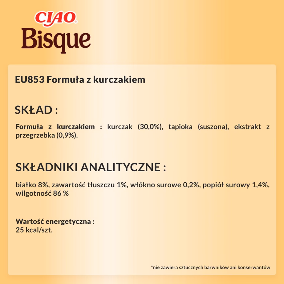 Kassimaius INABA Ciao Bisque Chicken, vedel kanasupp, 40 g - 5