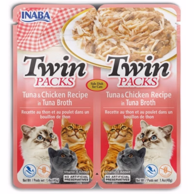 Kassi maius INABA Twin Tuna with Chicken in Broth, 2 × 40 g