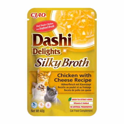 Kassimaius INABA Dashi Delights Silky Broth kana ja juustuga, 40 g
