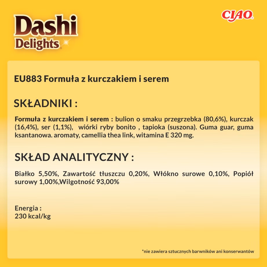 Kassimaius INABA Dashi Delights Silky Broth kana ja juustuga, 40 g - 5