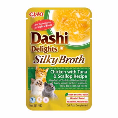 Kassimaius INABA Dashi Delights Silky Broth, kana tuuni ja kammkarbiga, 40 g