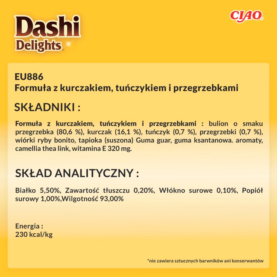Kassimaius INABA Dashi Delights Silky Broth, kana tuuni ja kammkarbiga, 40 g - 6