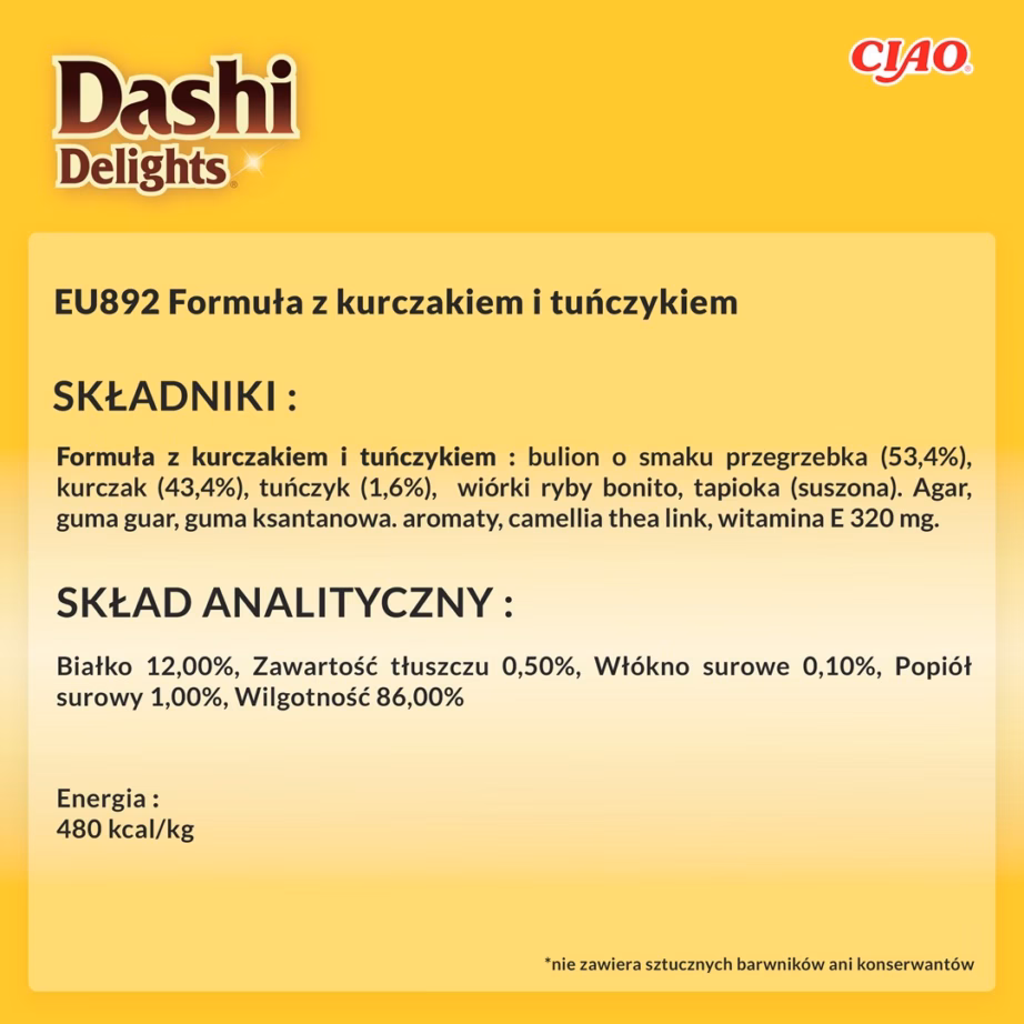 Kassimaius INABA Dashi Delights Delicate Flakes kana ja tuunikalaga, 40 g - 6