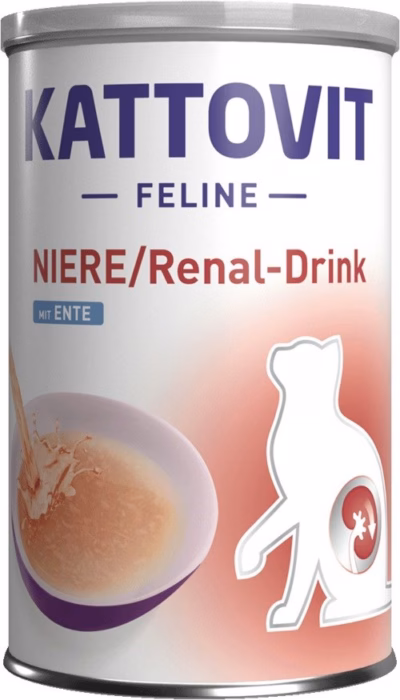 Kassi maiusjook KATTOVIT Feline Niere Renal Drink Duck, neerude toetuseks, 135 ml