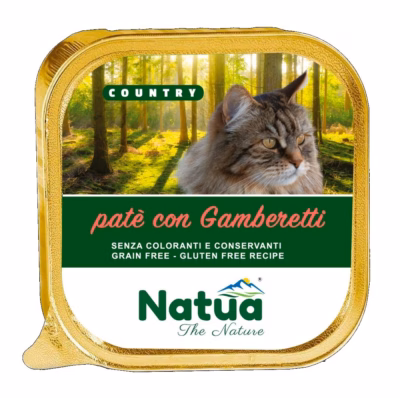 Kasside märgtoit Natua NATUA Country Shrimp, täissööt täiskasvanule, 100 g