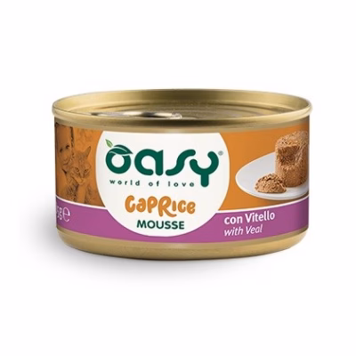 Kasside märgtoit Oasy OASY Caprice vasikaliha mousse, täissööt täiskasvanud kassile, 85 g