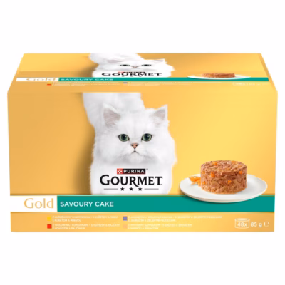 Kassi märgtoit PURINA NESTLE GOURMET Gold Savoury Cake, täissööt, segamaitsed