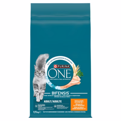Kasside kuivtoit PURINA ONE Adult Chicken, 9,75 kg