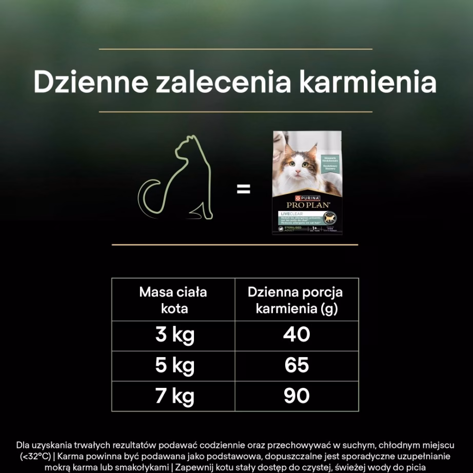 Kassi kuivtoit PURINA Pro Plan LiveClear Sterilised, kalkuniga, 2,8 kg - 5