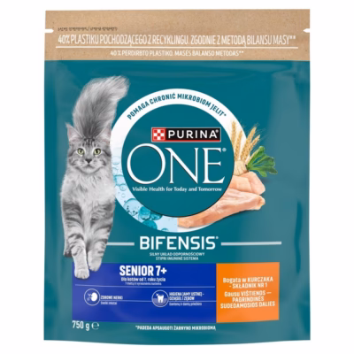Kuiv kassitoit Purina ONE Bifensis Senior 7+, kanaga, 750 g