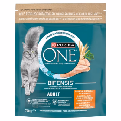 Kuiv kassitoit PURINA ONE Bifensis Adult, kanaga, 750 g