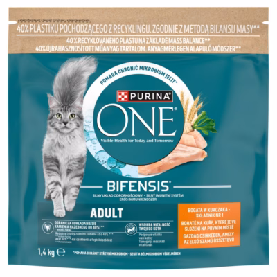 Kasside kuivtoit PURINA One Bifensis Adult, kanaga, 1,4 kg
