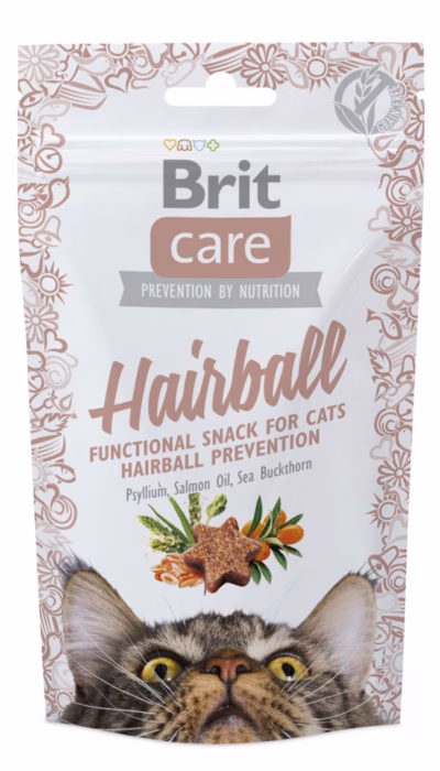 Kassimaius Brit Care Cat Snack Hairball, pardimaitseline, 50 g