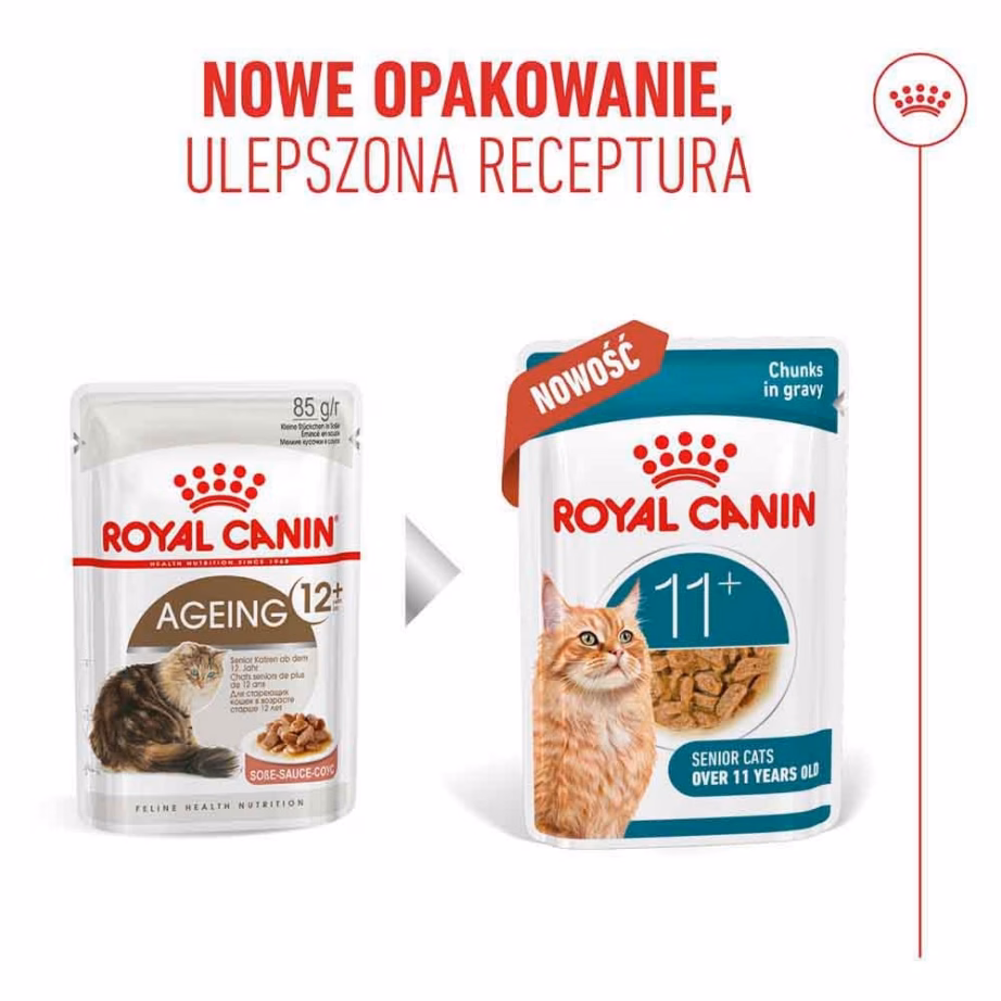 Kasside märgtoit Royal Canin Ageing 11+ kastmes, 12 × 85 g (Feline Health Nutrition) - 9