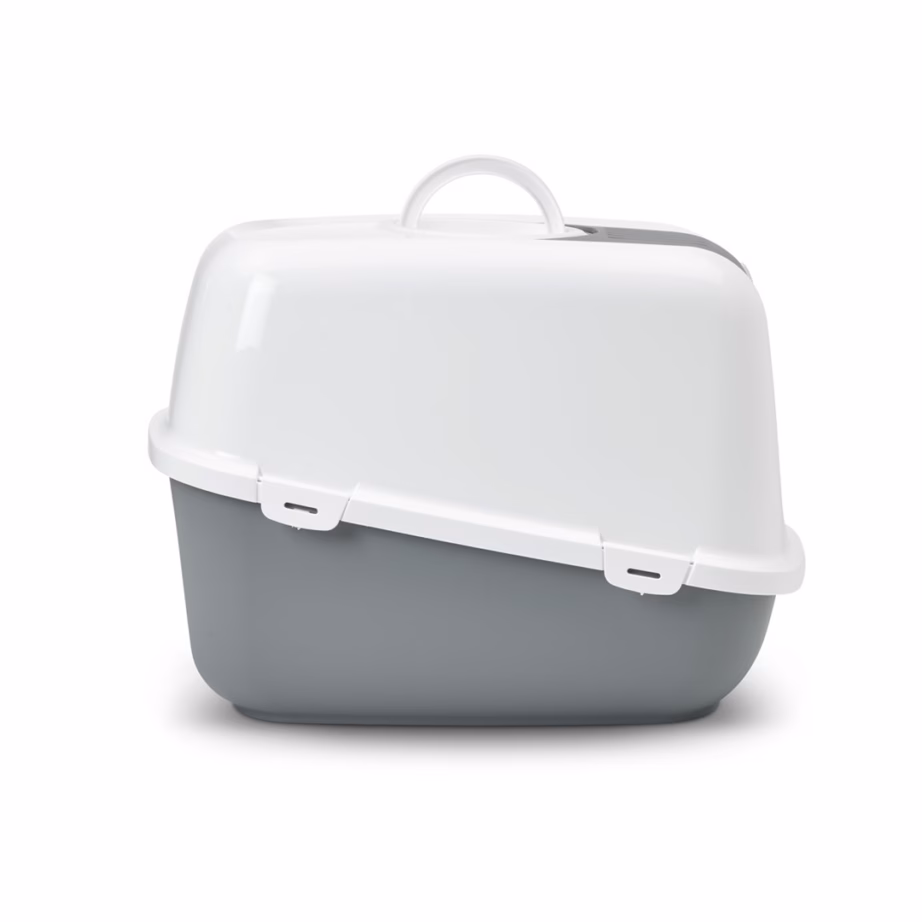 Kattega kassiliivakast SAVIC Nestor Jumbo, valge-hall, 66,5 × 48,5 × 46,5 cm - 4