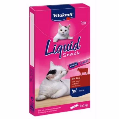 Kassimaius Vitakraft Liquid Snack veiselihaga, 6 × 15 g
