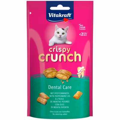 Kassimaitse Vitakraft Crispy Crunch Dental, linnulihamaitseline, 60 g