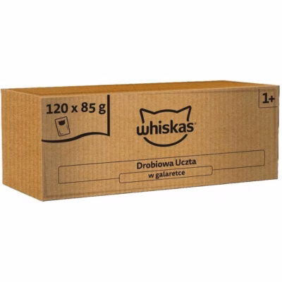 Kasside märgtoit whiskas Feast in Jelly Poultry, 85 g kotike
