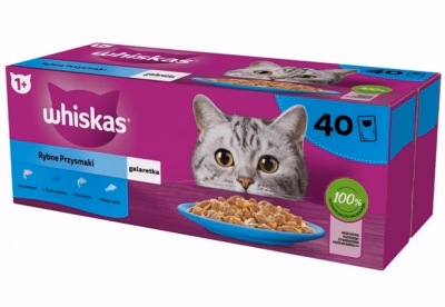 Märg kassitoit whiskas Fish Favourites tarretises, täiskasvanud kassile, 85 g