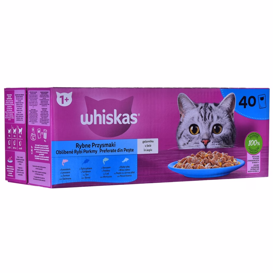Märg kassitoit whiskas Fish Favourites tarretises, täiskasvanud kassile, 85 g - 4