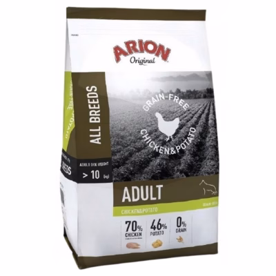 Koera kuivtoit ARION Original Grain Free Chicken & Potato, täissööt täiskasvanutele, 12 kg