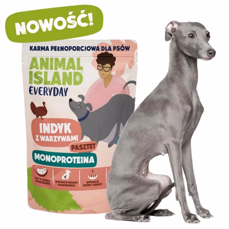 Märg koeratoit ANIMAL ISLAND Everyday Monoprotein, vasikas/part/kalkun, 9 × 300 g - 4