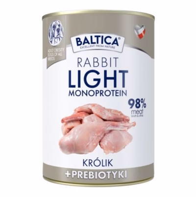 Märg koeratoit BALTICA Nutraceutic Monoprotein Light Rabbit prebiootikumidega, 400 g