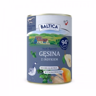 Märg koeratoit BALTICA Smaki regionów, hani kalkuniga, 400 g