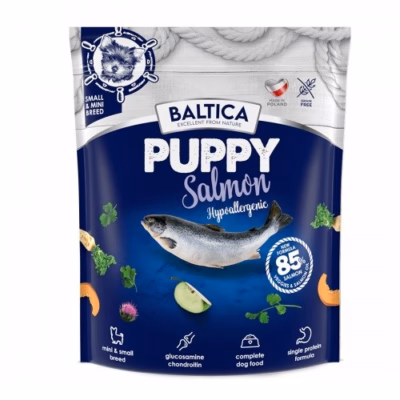 Koera kuivtoit BALTICA Excellent Puppy Salmon Hypoallergenic, väiketõugudele, 1 kg
