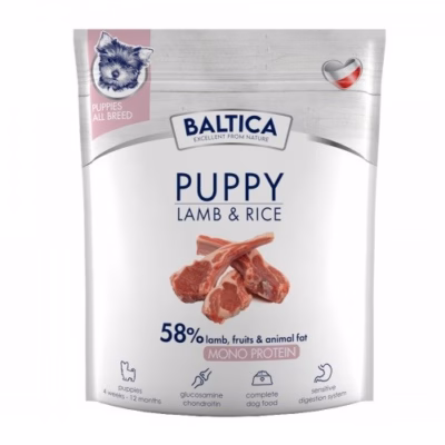 Kutsika kuivtoit BALTICA Nutraceutic Puppy Monoprotein Lamb with rice, 1 kg