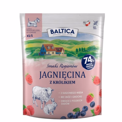 Kuiv koeratoit BALTICA Smaki regionów Small Breeds, lambaliha ja küülik, 1 kg