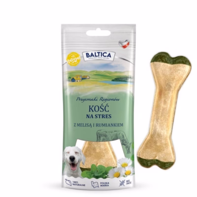 Närimiskont BALTICA Chewing bone Stress, veiselihamaitseline, 60 g