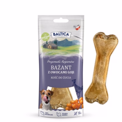 Koera närimiskont BALTICA Chewing bone, faasan ja goji marjad, 60 g