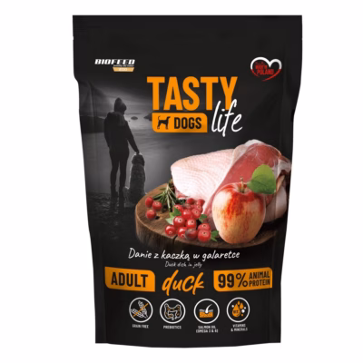 Koera märgtoit BIOFEED Tasty Life Duck, täissööt täiskasvanud koertele, 150 g