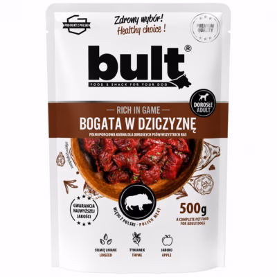 Märg koeratoit BULT Rich in Game (hirveliha), 500 g