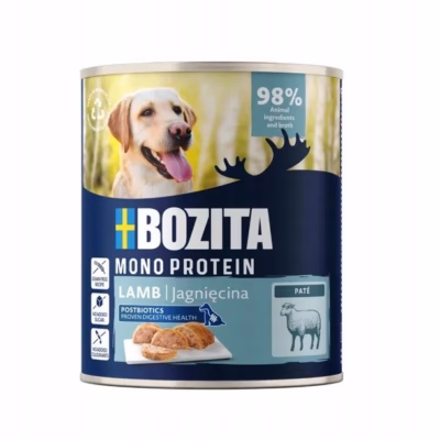 Koera märgtoit BOZITA Monoprotein Pate Lamb, täissööt täiskasvanud koertele, 800 g