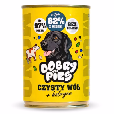 Märg koeratoit Dobry Pies DOBRY PIES Mono Pure Ox + Collagen, 400 g