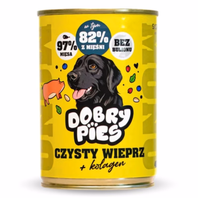Koera märgtoit Dobry Pies DOBRY PIES Mono Pure Pork + Collagen, 400 g