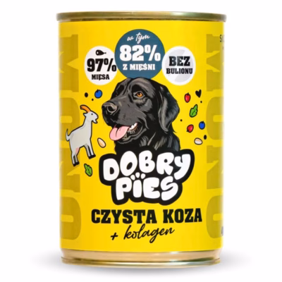 Koera märgtoit Dobry Pies DOBRY PIES Mono Pure Goat + Collagen, 400 g