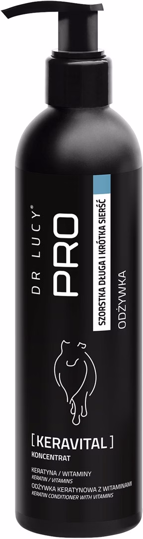 Koera karvapalsam Dr Lucy Pro Keravital, keratiin ja vitamiinid, 250 ml