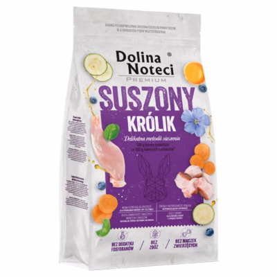 Kuiv täissööt täiskasvanud koertele DOLINA NOTECI Premium Dried Rabbit, 9 kg