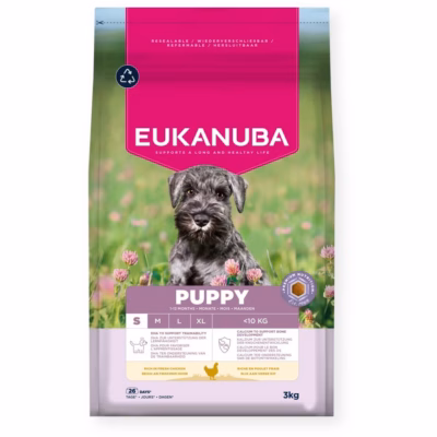 Koera kuivtoit EUKANUBA Daily Care Puppy Small kana, 3 kg