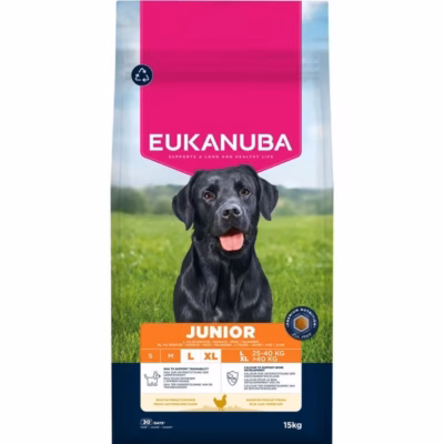 Koera kuivtoit EUKANUBA Premium Puppy Junior & Giant Breed Chicken, 15 kg