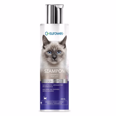 Kassishampoon EUROWET, 200 ml, niisutav ja läiget andev, pusasid ennetav