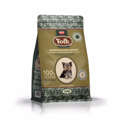 Kuiv koeratoit väikest tõugu täiskasvanud koertele Folk Traditional Greater Poland, part, 1,6 kg